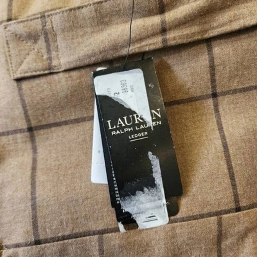Lauren Ralph Lauren Ledger Plaid Comforter Set King Cinnamon - 3 Piece